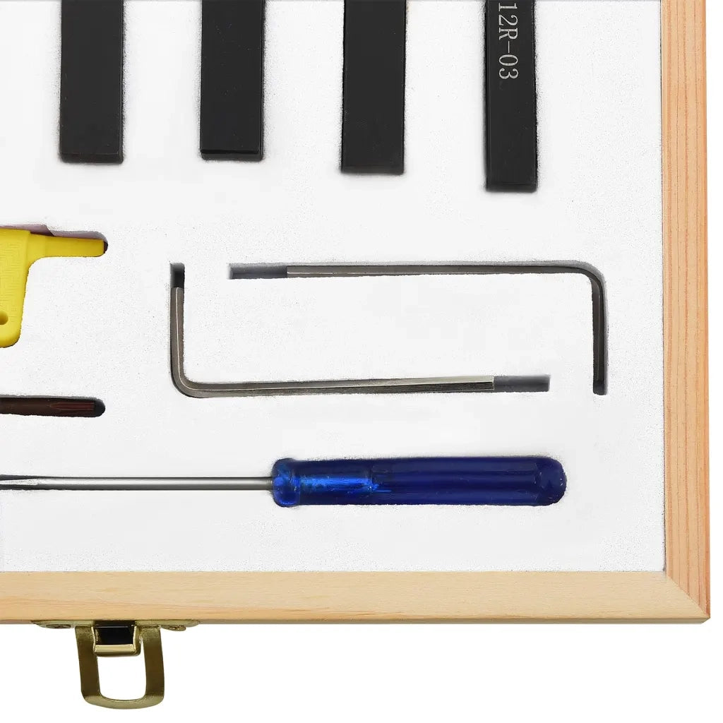 Set di Utensili Indicizzabili per Tornitura 12 pz 8x8 mm 70 mm