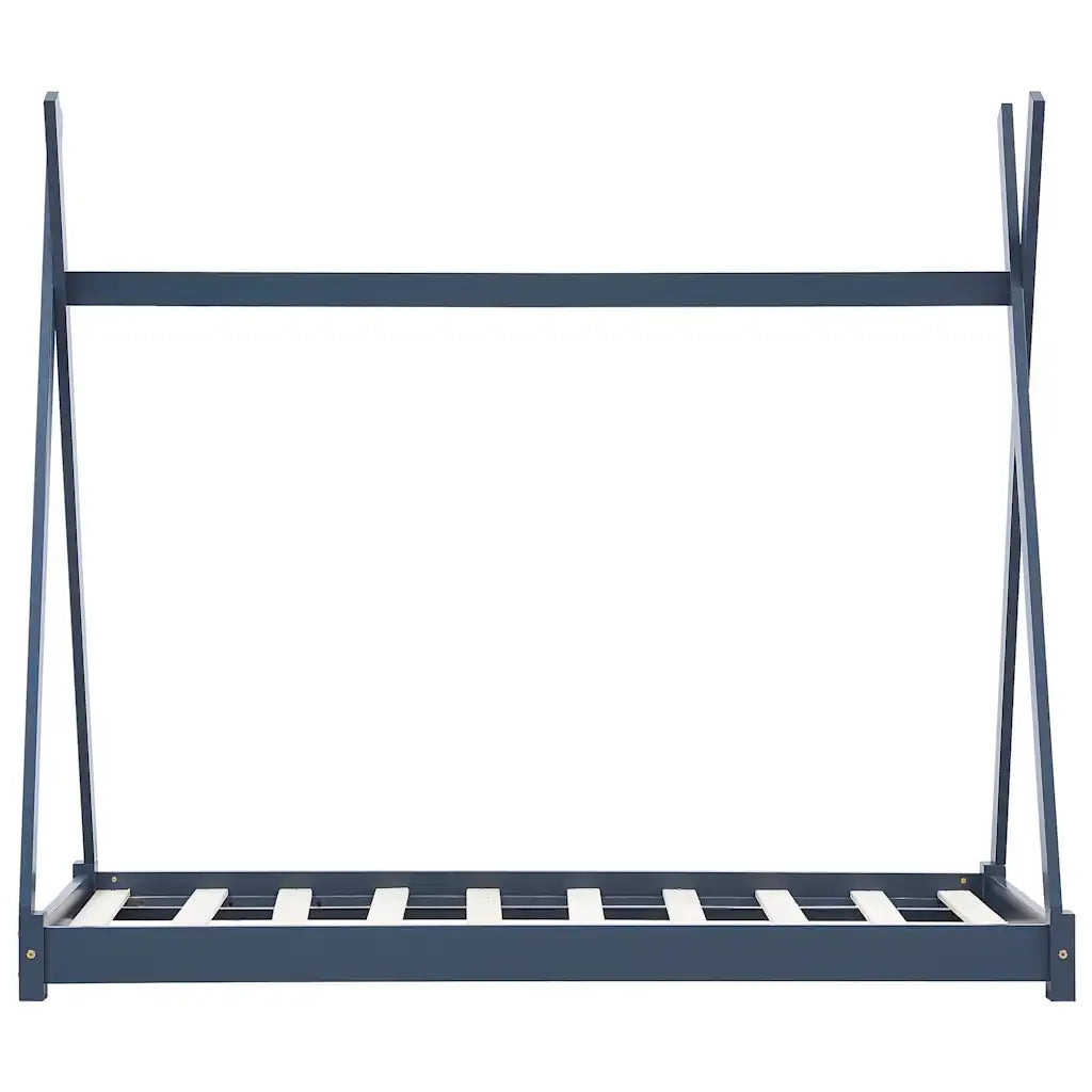 Giroletto per Bambini | Letto Infantile | Lettino Grigio in Massello di Pino 70x140 cm
