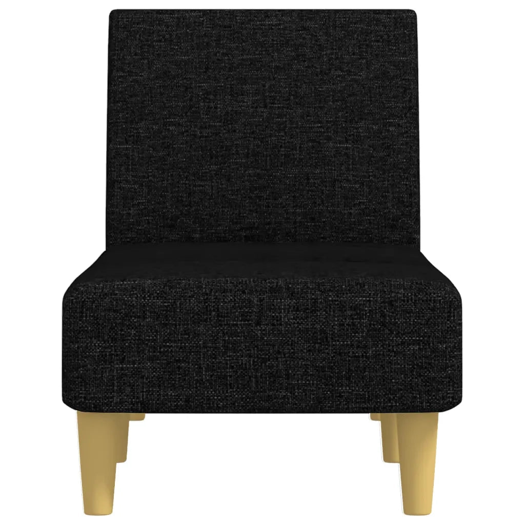Chaise Longue in Tessuto Nero