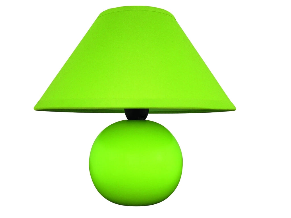 Lampada da comodino verde E14 Ariel 4907 in ceramica Rabalux