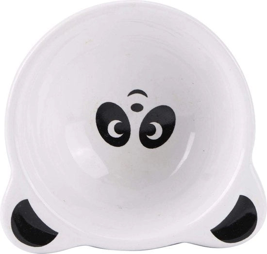 Ciotole per hamster - ciotola alimentare e per l'acqua in ceramica per piccoli animali - cavi (panda).