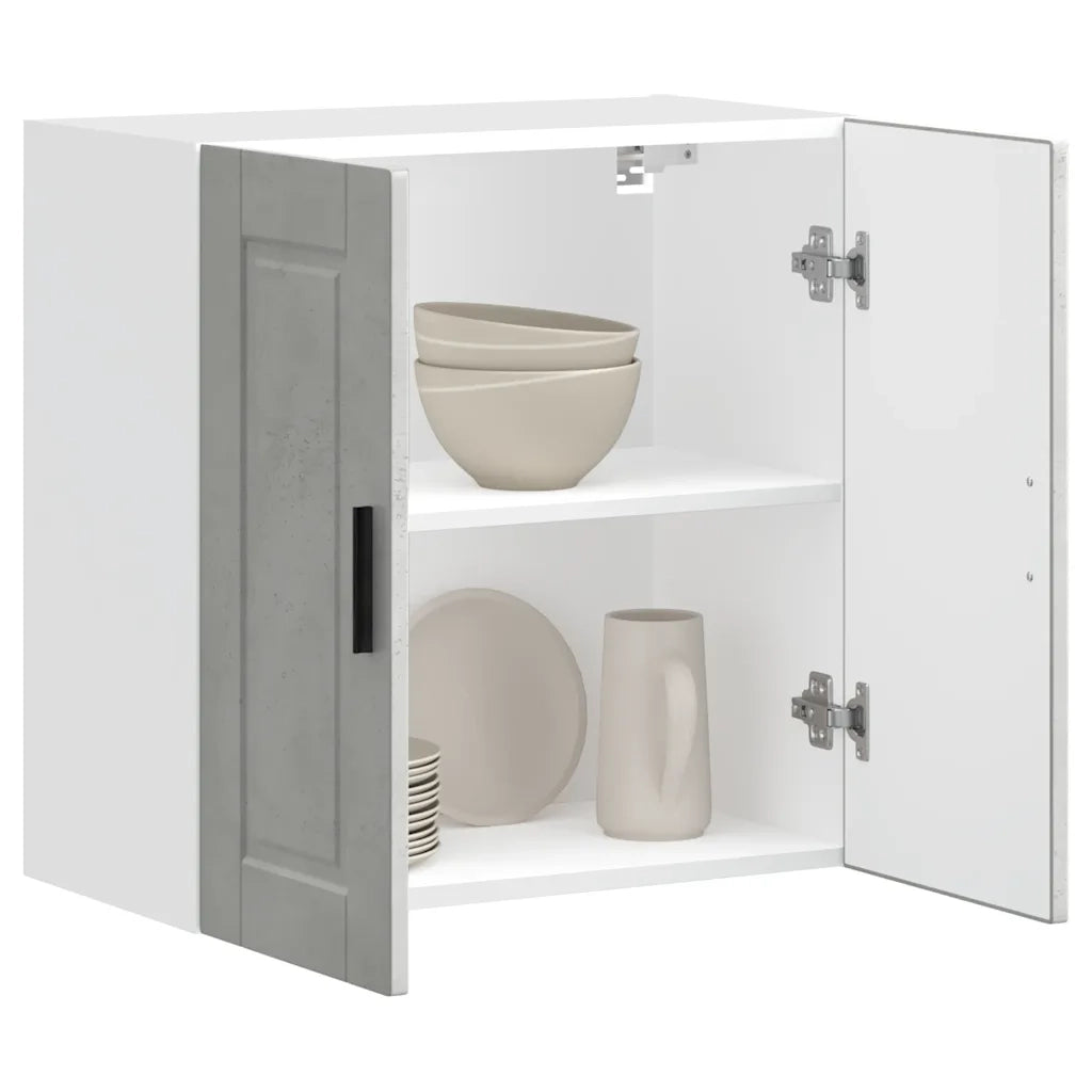 Pensile da Cucina Porto Grigio Cemento in Legno Multistrato