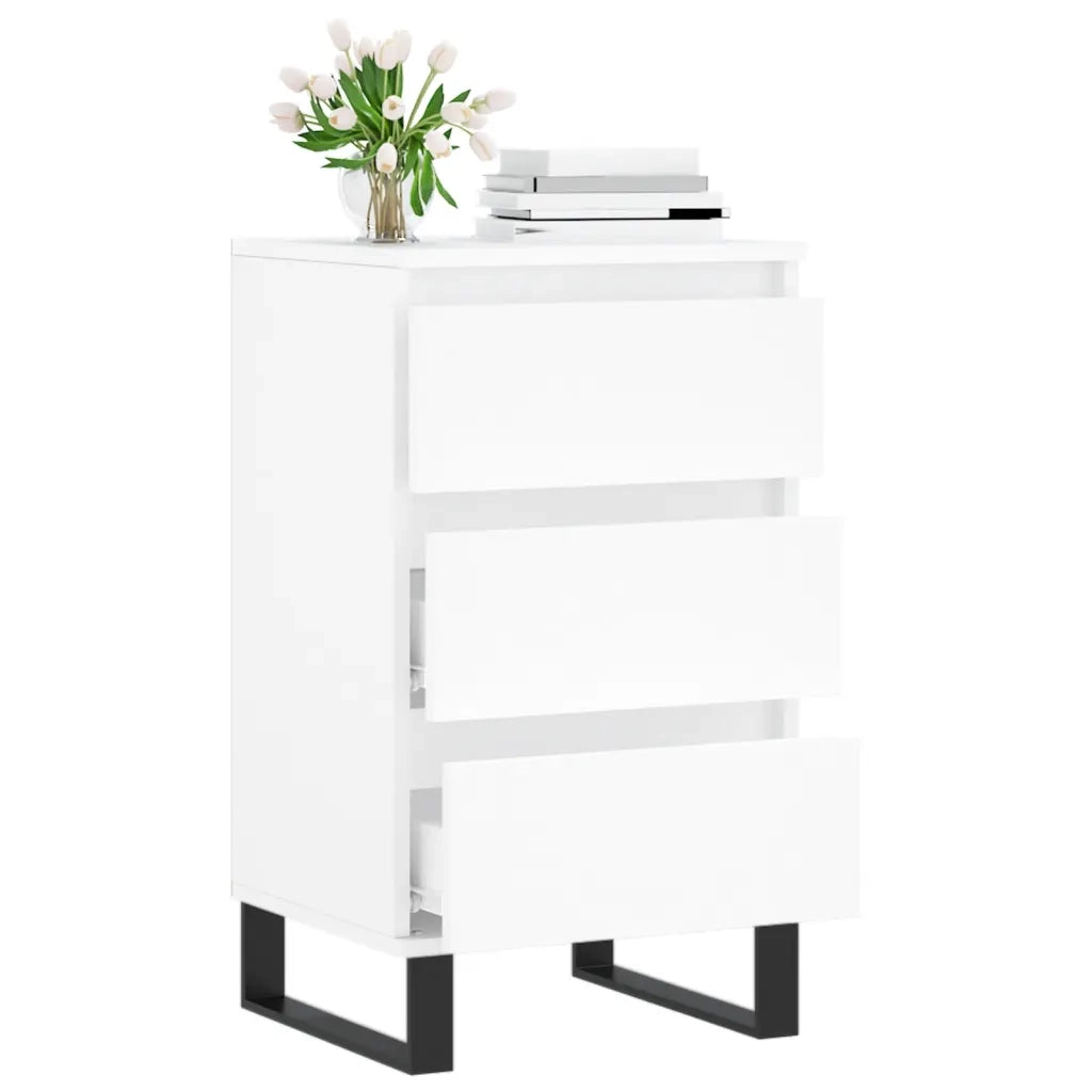 Credenza Bianca 40x35x70 cm in Legno Multistrato 831100