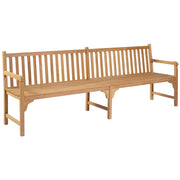 Panca da giardino mobili da esterno per patio terrazza 228 x 62,5 x 90 cm legno massello di teak 02_0011303