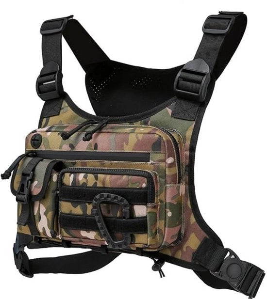 Tas tattica per uomo e donna - giacca da corsa con contenitore per telefono e cinturone per allenamento, tasca EDC regolabile per palestra, camminata, bicicletta