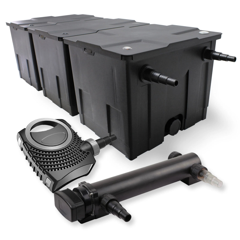 Set Filtro a 3 camere 90000l Chiarificatore 36W Pompa NEO8000 70W