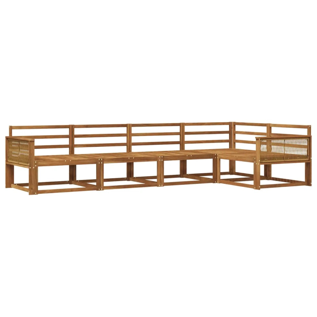 Set di divani da esterno 5 pcs Naturale
