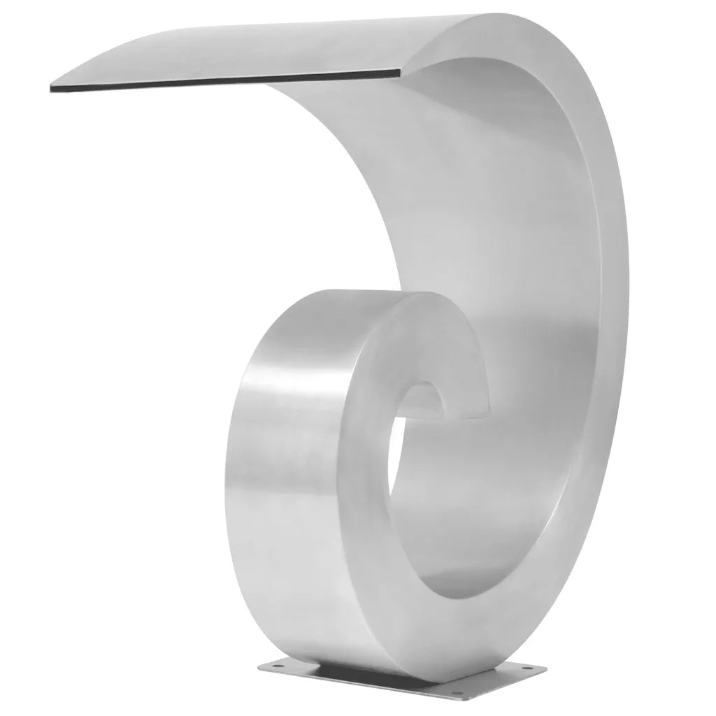 Fontana per Piscina in Acciaio Inossidabile 50x30x53 cm Argento 43693