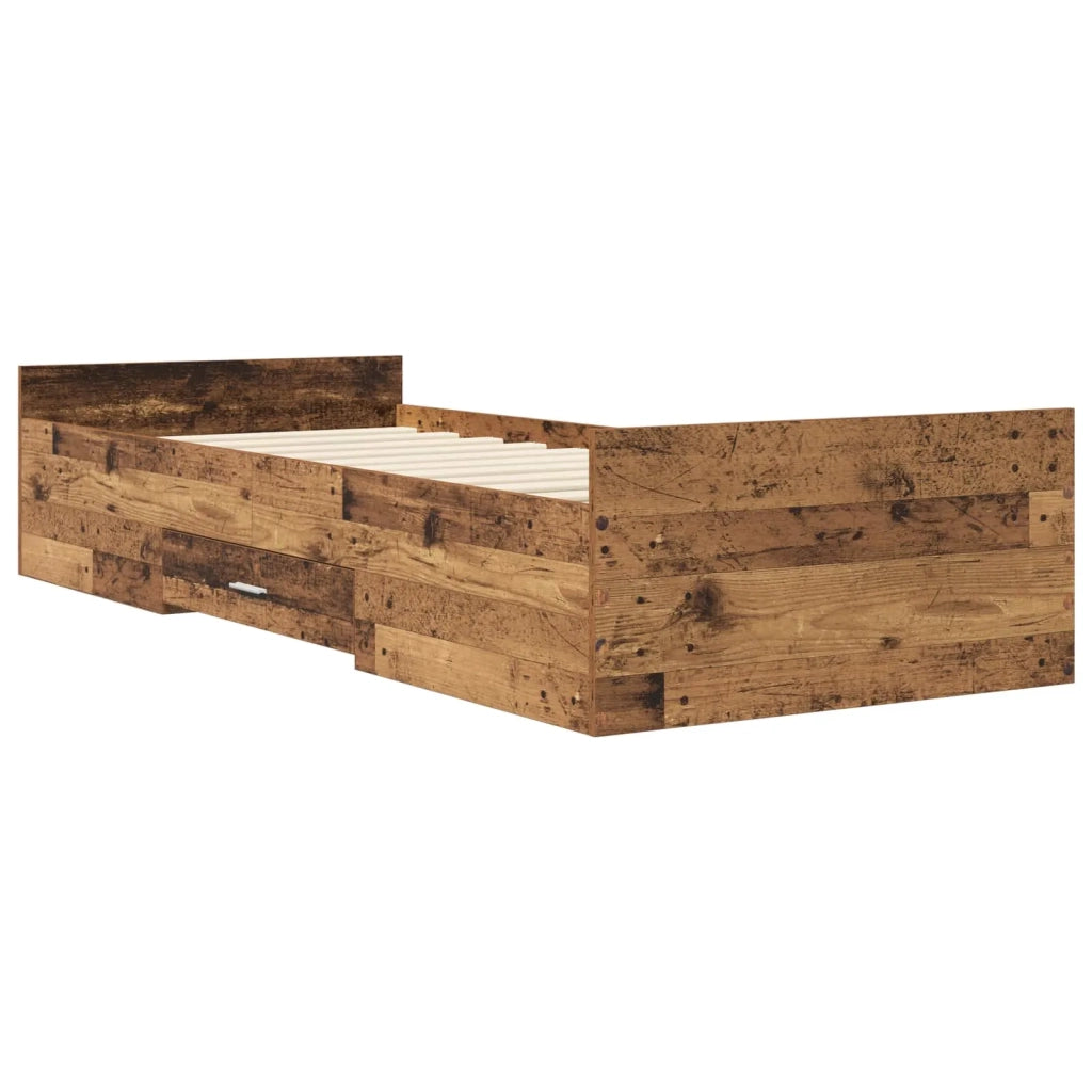 Telaio del letto con storage Legno antico 80 x 200 cm 3429504
