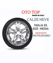 Calze da Neve per Auto ad Alta Resistenza Omologate | Per Neve e Ghiaccio XS