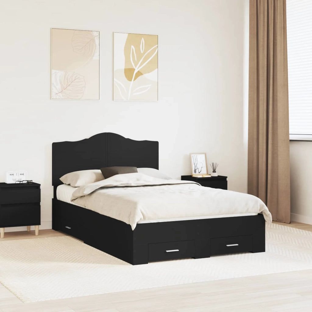 Struttura del letto Nero 135 x 190 cm Legno multistrato 3413613