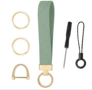 Set di 5 Chiavi a Sostegno - Accessorio per Auto - Chiavi a Catenella - D-Ring - Design a Golf - Accessorio di Stile