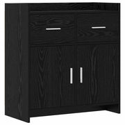 Credenza Rovere Nero 75 x 36 x 80 cm Legno ingegnerizzato 8011116