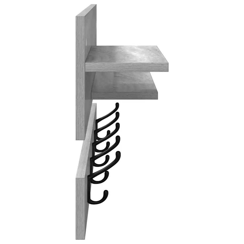 Appendiabiti a muro Grigio Sonoma 90 x 15 x 36 cm CFW3633743