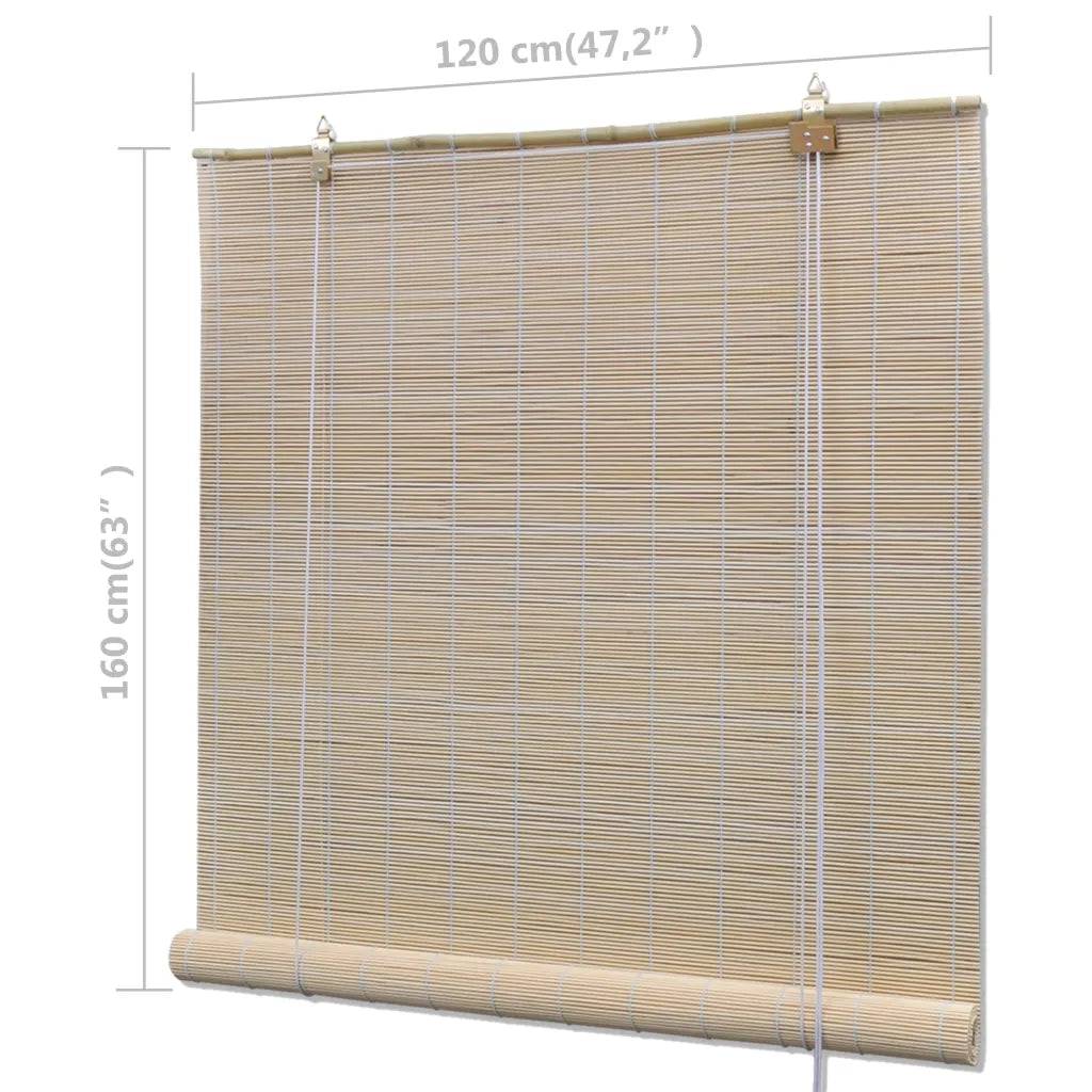Tende a Rullo in Bambù 2 pz 120x160 cm 278742
