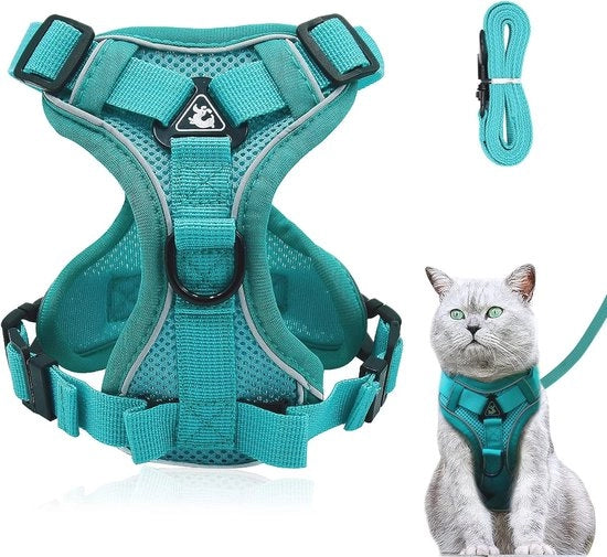 Cappotto per gatti e cani traspirante e respirante con cinturino - Sicuro e comodo per gatti e cani (taglia S)