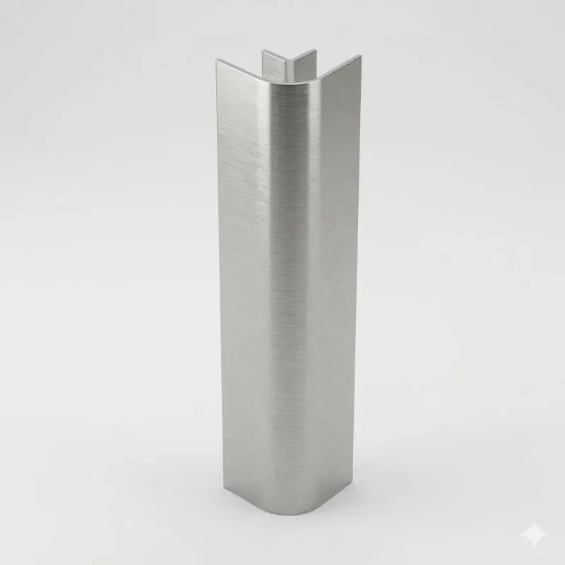 Finali angolari per zoccolo da cucina pezzi 4 H 15 INOX