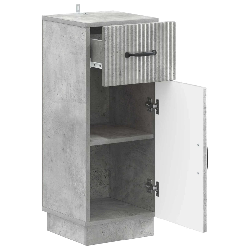 Mobiletto da Bagno HOORN Grigio Cemento 30 x 31 x 77 cm 897268