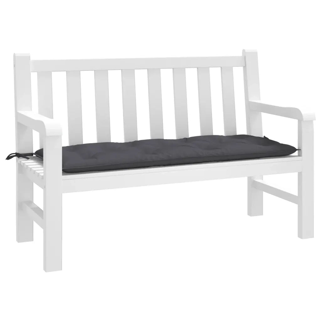 Cuscino per Panca Antracite 120x50x7 cm in Tessuto Oxford 361583