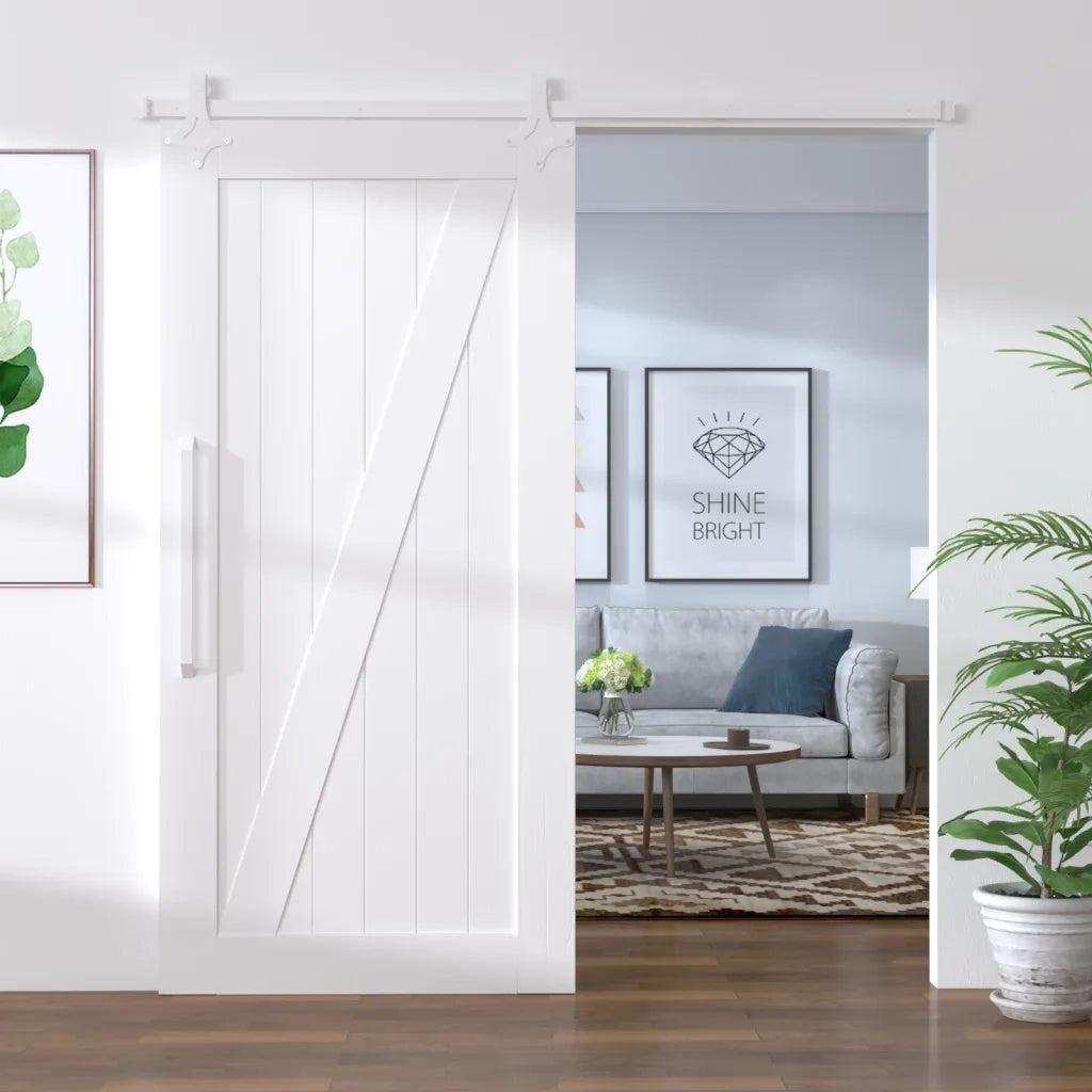 Kit Accessori per Porta Scorrevole 183 cm in Acciaio Bianco CFW8149663