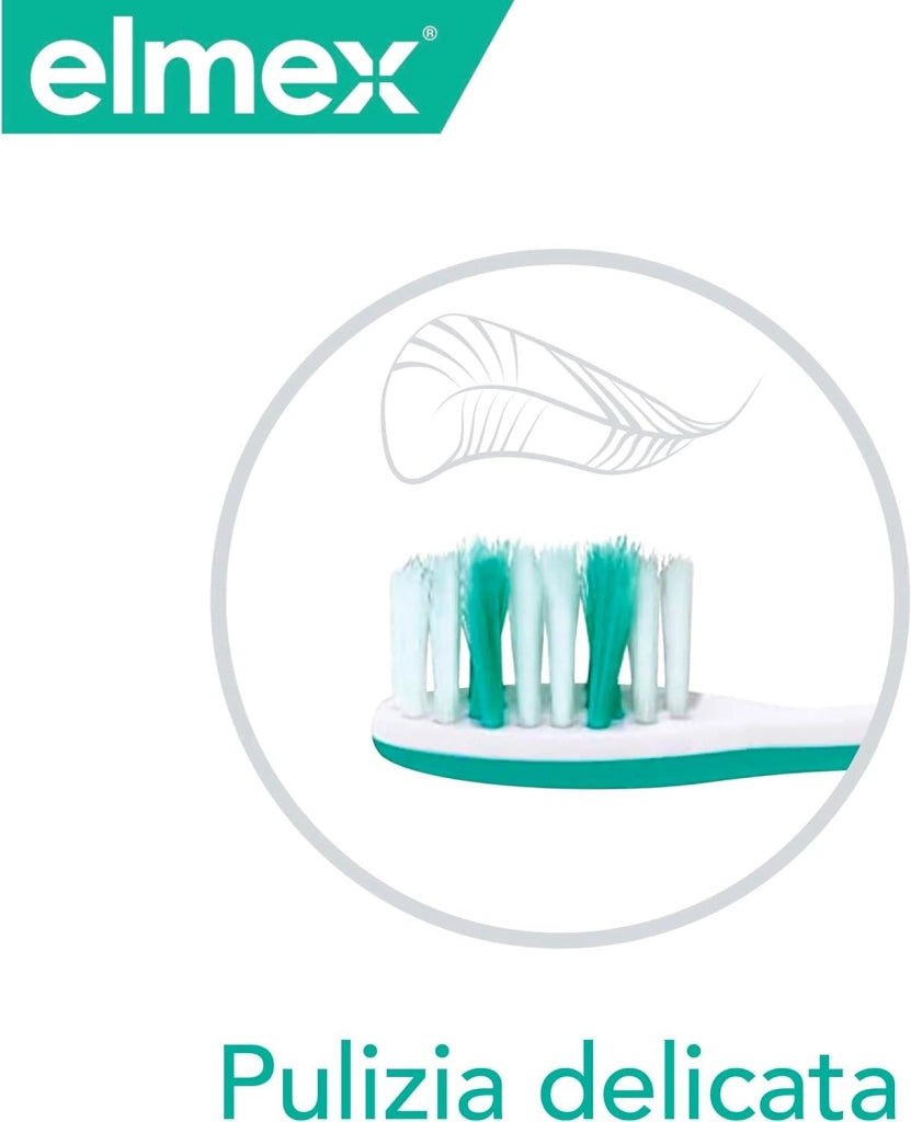 ELMEX SPAZZOLINO SENSITIVE PER DENTI SENSIBILI SETOLE MORBIDE MANICO ERGONOMICO 1 PZ