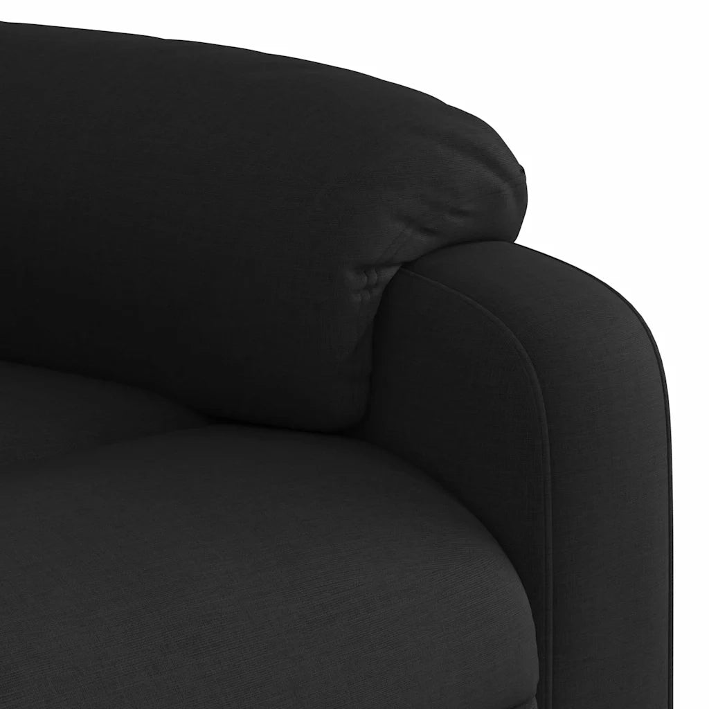 Divano Sedia-Poltrona Reclinabile in Tessuto Nero 461153
