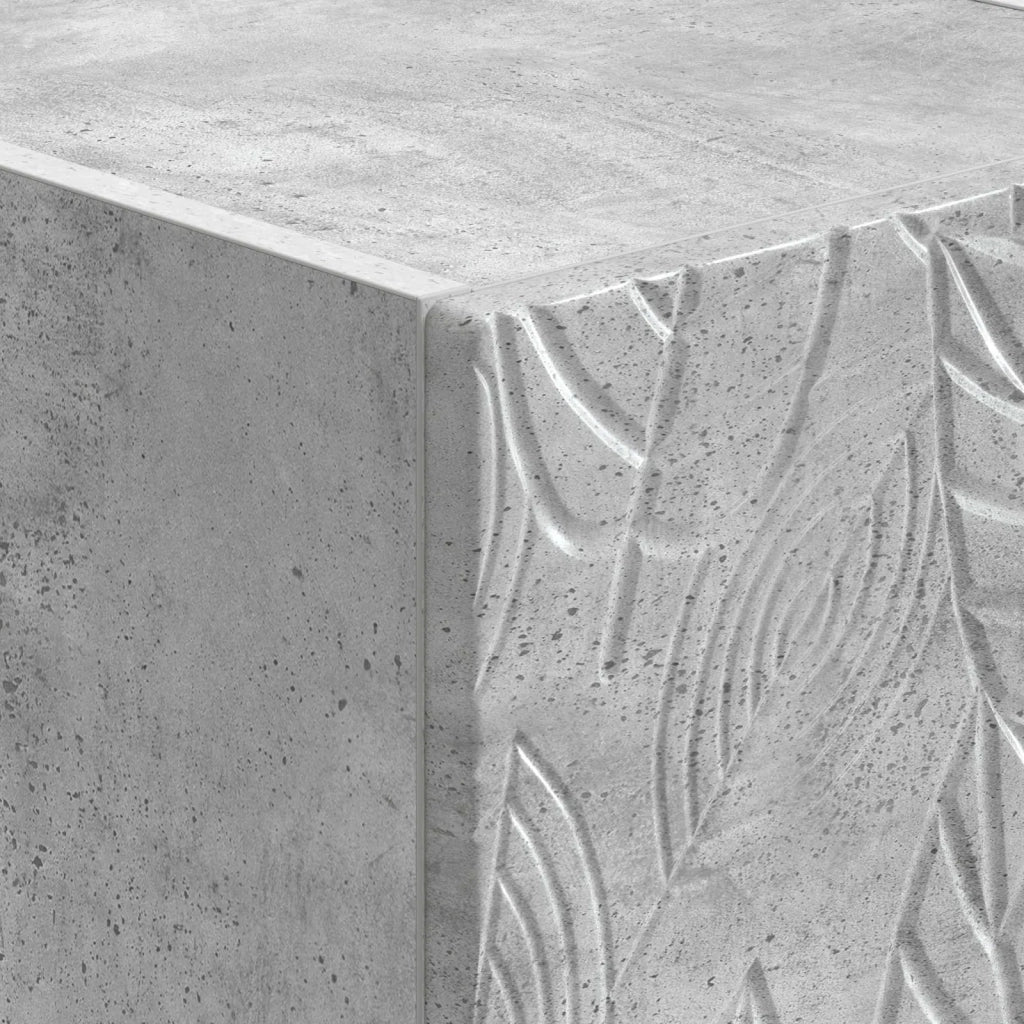 Mobiletto da notte a muro Grigio Cemento 49 x 34,5 x 20 cm 898791