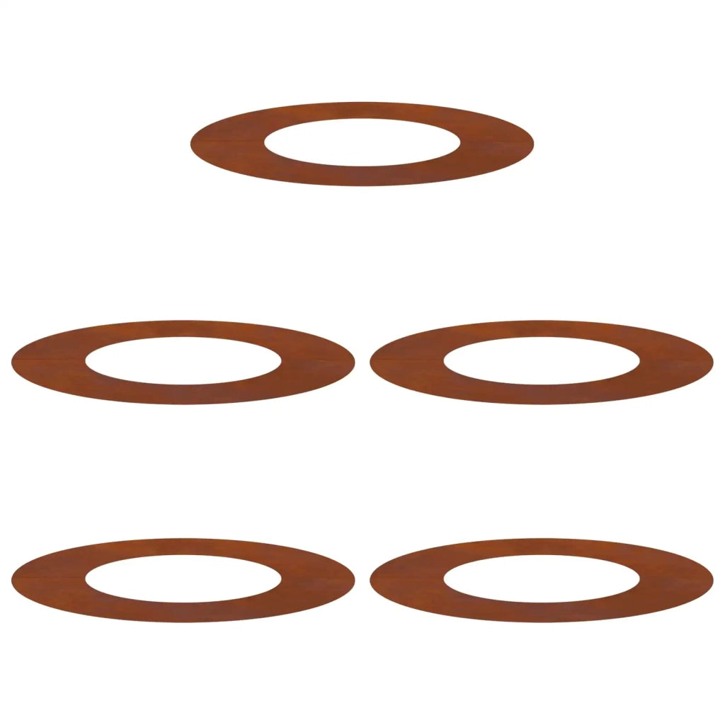 adatto per Anelli d'Albero Piatto 5 pcs Marrone Ø40 / 70 cm 873689