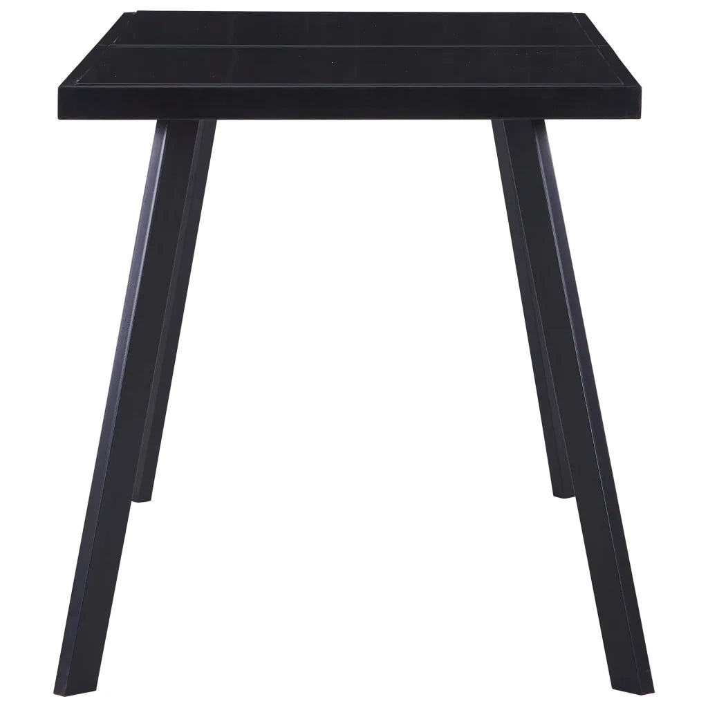 Tavolo da Pranzo Nero 140x70x75 cm in Vetro Temperatocod mxl 81000
