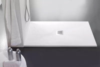 Piatto Doccia in Pietra 90x150 cm Bonussi Ardesia Stone Central Bianco