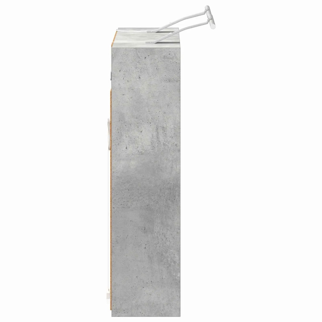 Mobiletto per specchio da bagno Grigio cemento