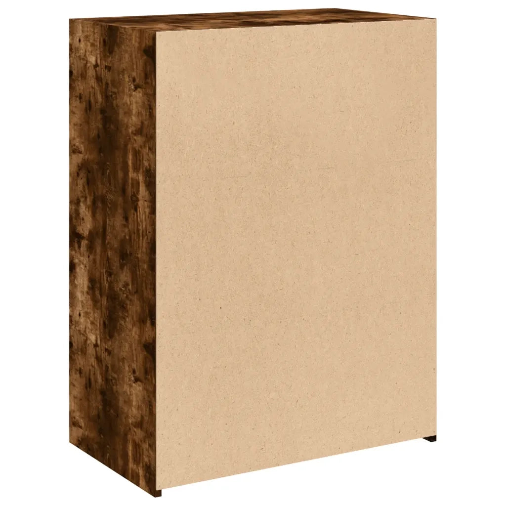Credenza-Buffet-Armadio da cucina Rovere Fumo 70x41x93 cm in Legno Multistrato
