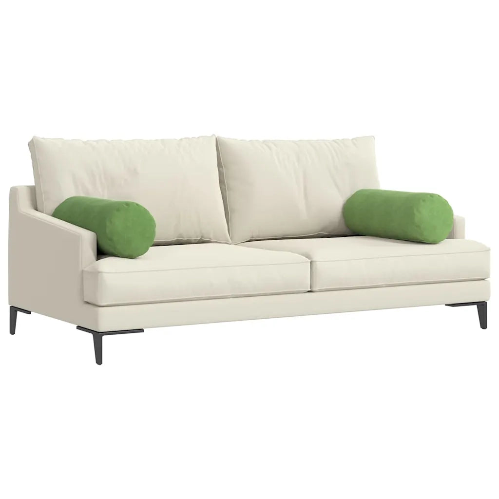 Cuscini a rullo 2 pcs Verde chiaro Ø 25 x 70 cm