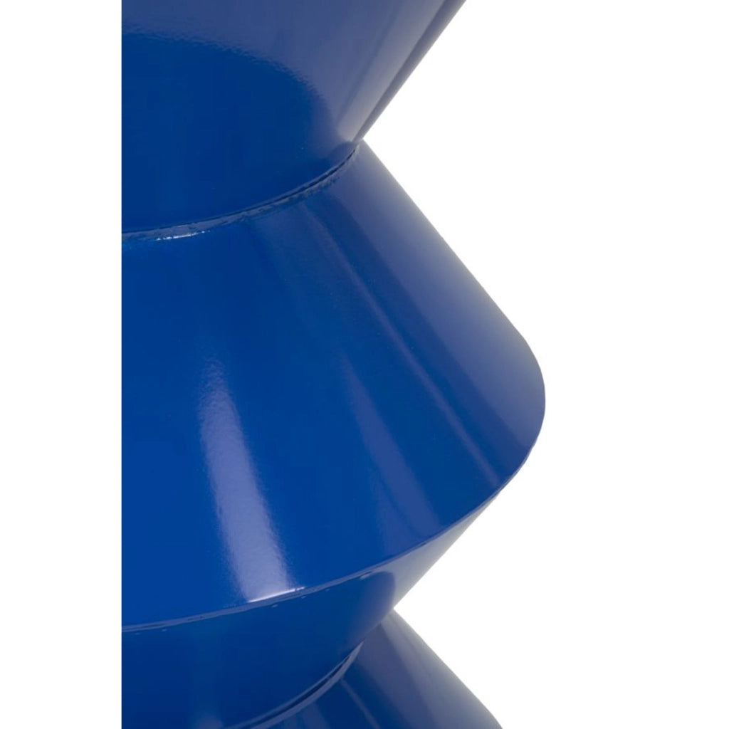 Tavolino VKH1081, Blu, Metallo, 37,5x37,5x45 cm