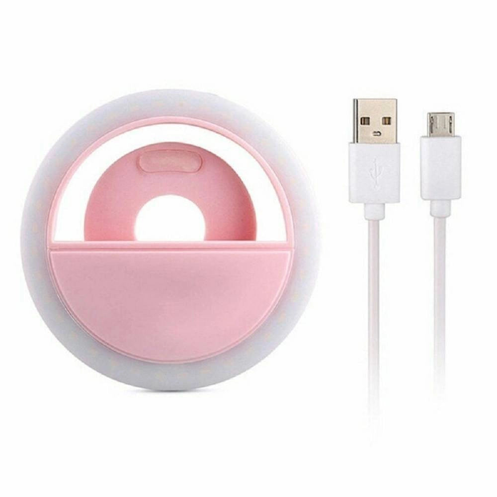 Trade Shop - Anello Luminoso A Led Per Selfie Tik Tok Luce Ring Light Telefono Ricaricabile -