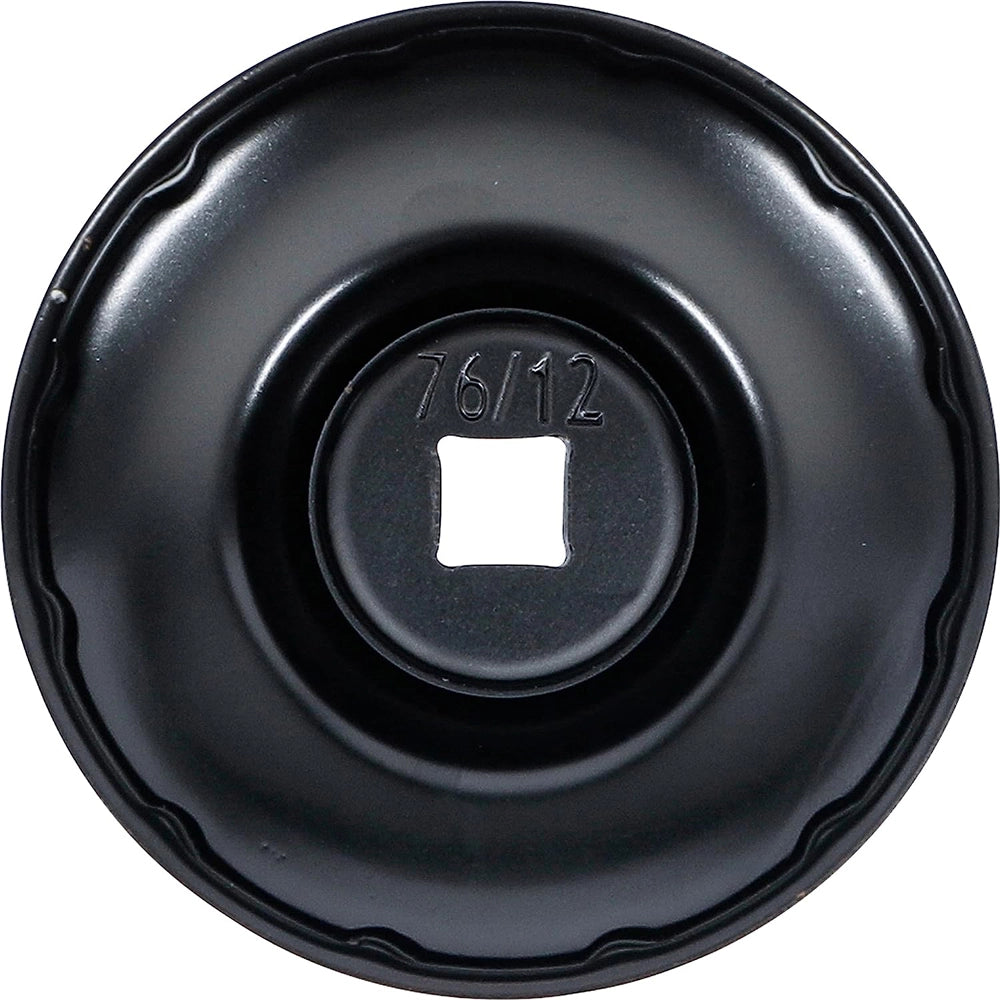 CHIAVE A TAZZA TAPPO FILTRO OLIO 76mm X P12 BGS BGS1039-76-12