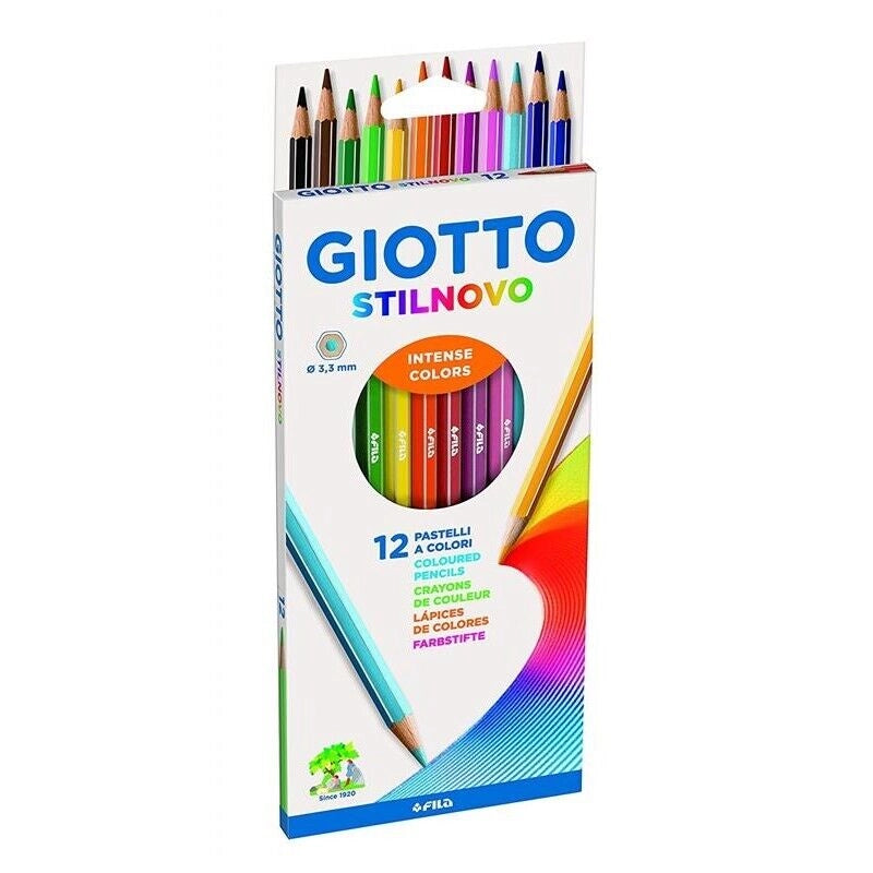 GIOTTO STILNOVO PASTELLI A COLORI 3,3 MM 12 PZ