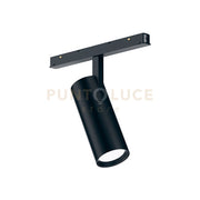 GFA1351- MODULO LED INCLINABILE REGOLABILE PER BINARIO DOPPIA ACCENSIONE AD INCASTRO MAGNETICO PER BINARIO 48V 3000K 1396LM 18W D.5,5CM NERO