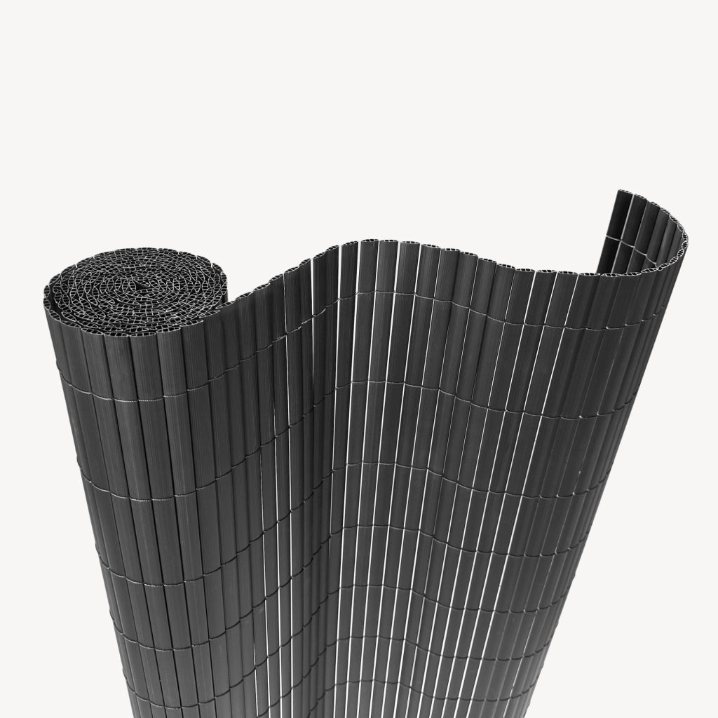Tappeto Frangivista Cefalu in PVC Schermatura per Recinzione a Lamelle da 16 mm 100 x 300 cm - Antracite casa.pro