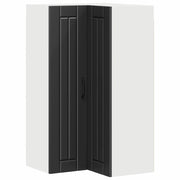 Pensile da cucina | Mobile angolare per parete LUCCA Nero 57 x 57 x 100 cm