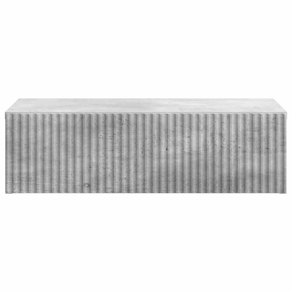 Tavolino da Parete Laterale Grigio Cemento 59 x 34,5 x 17 cm 898488
