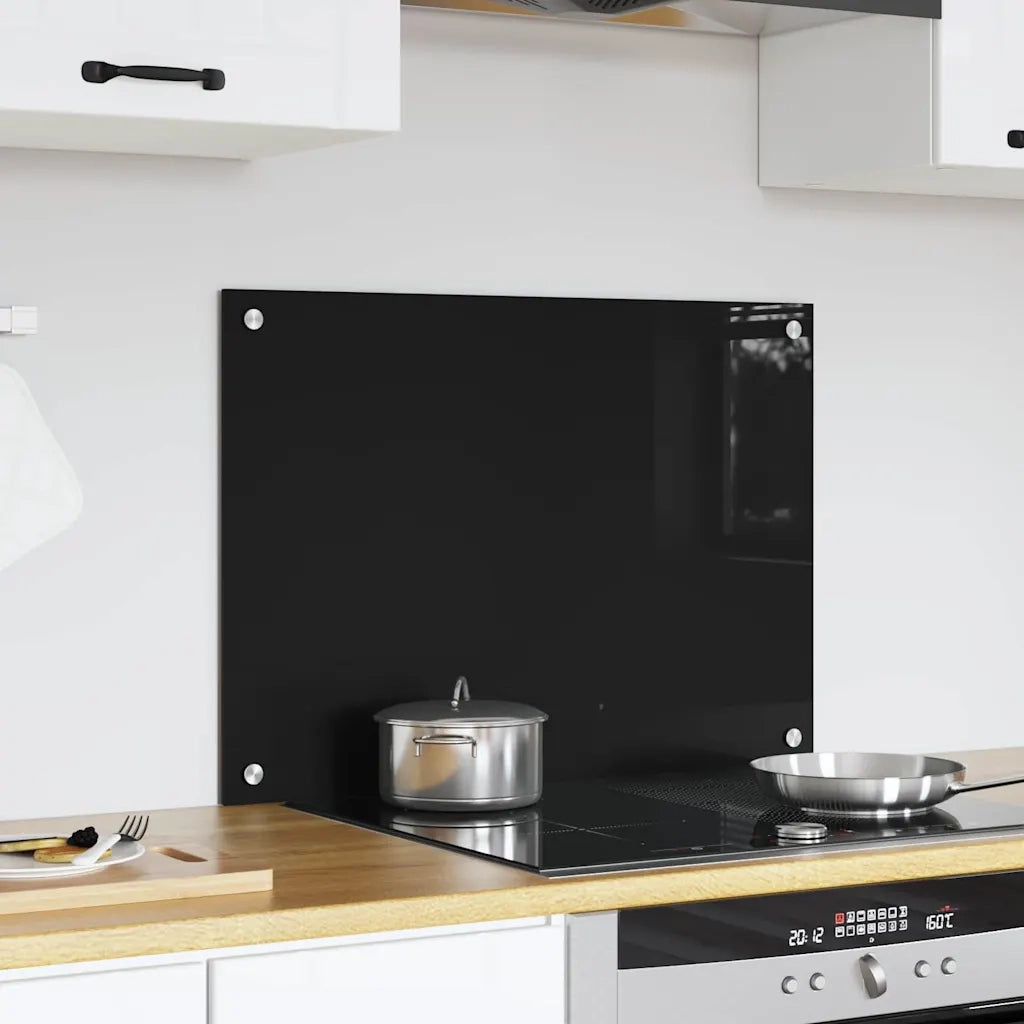 Schienale da cucina Nero 70 x 50 cm vetro temperato CFW6151616