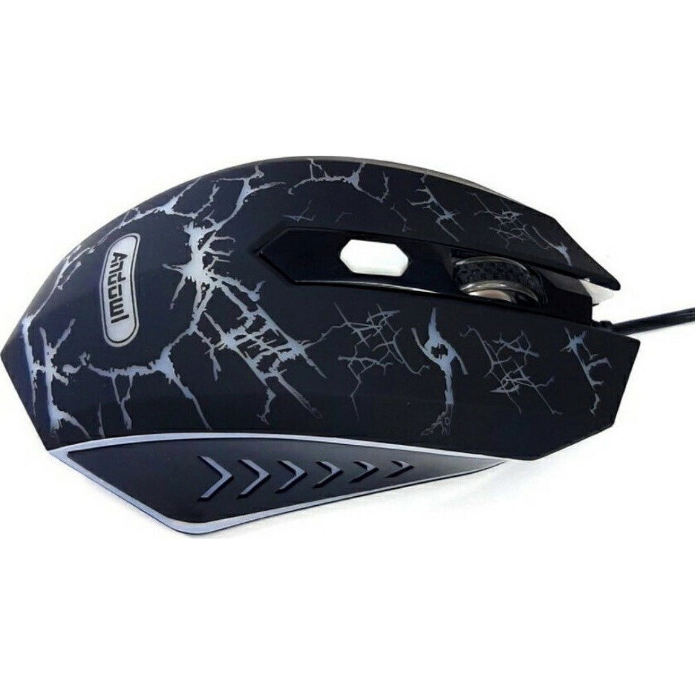 Trade Shop - Mouse Gaming Da Gioco Q-t39 Cablato Usb Led 4200dpi Ad Alte Prestazioni Velocità -