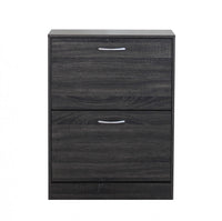 Scarpiera Sally 60x24x80 h cm in Legno Grigio Scuro