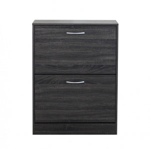 Scarpiera Sally 60x24x80 h cm in Legno Grigio Scuro