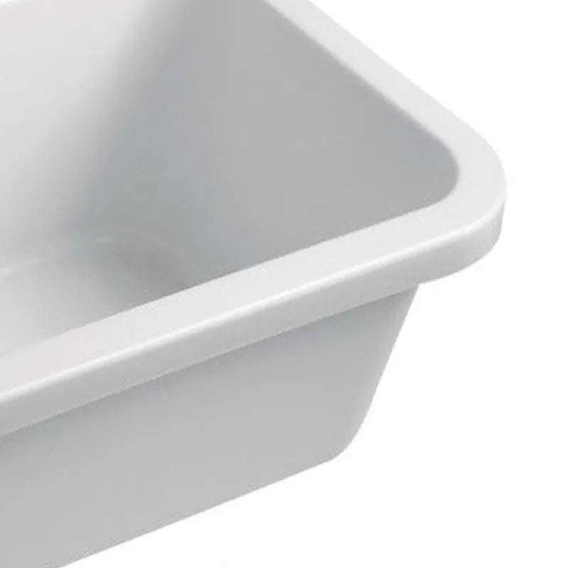 Lavatoio in resina bianco 45x50 cod 80130