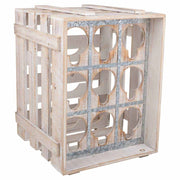 Cassetto portabottiglie in legno marrone 33x32x43h