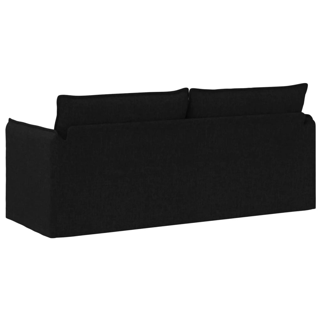 Divano Nero 196 x 82 x 85 cm Tessuto