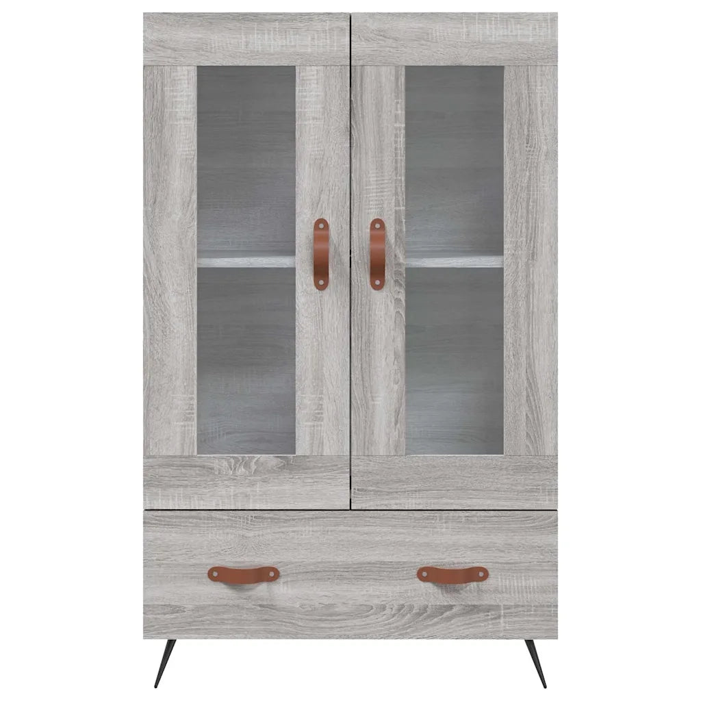Credenza | Madia | Buffet da pranzo | Armadio da pranzo Grigio Sonoma 69,5x31x115 cm in Legno Multistrato