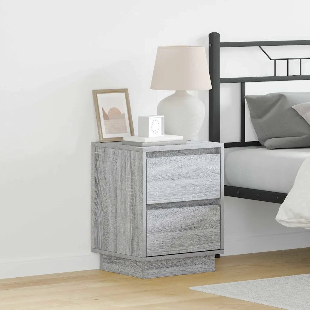 Armadio da Notte Grigio 39 x 34,5 x 50 cm Legno multistrato 869620